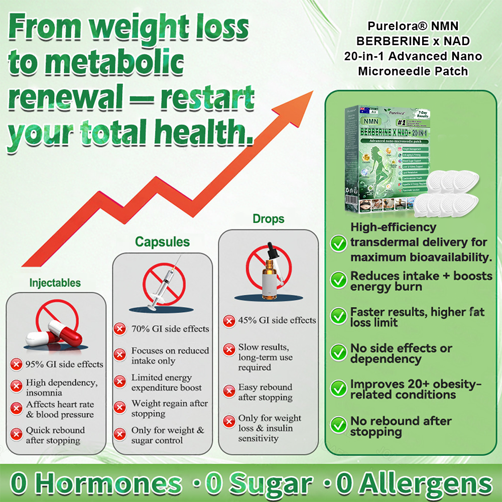🇦🇺𝑶𝒇𝒇𝒊𝒄𝒊𝒂𝒍 𝑺𝒕𝒐𝒓𝒆  | 🏥purelora® 𝑴𝒐𝒓𝒊𝒏𝒈𝗮 · 𝗕𝗲𝗿𝗯𝗲𝗿𝙞𝙣𝙚 × 𝙉𝘼𝐃+ 20-𝐢𝐧-𝟏 𝗔𝗱𝘃𝗮𝗻𝗰𝙚𝙙 𝙉𝙖𝙣𝙤 𝙈𝙞𝙘𝙧𝙤𝙣𝙚𝙚𝐝𝐥𝐞 𝐏𝐚𝐭𝙘𝙝🇦🇺(𝐉𝐮𝐬𝐭 𝐨𝐧𝐜𝐞 𝐚 𝐝𝐚𝐲, 𝐯𝐢𝐬𝐢𝐛𝐥𝐞 𝐜𝐡𝐚𝐧𝐠𝐞𝐬 𝐢𝐧 𝟕 𝐝𝐚𝐲𝐬） ✅ 𝐅𝐨𝐫 𝐨𝐛𝐞𝐬𝐢𝐭𝐲, 🅛🅞🅞🅢🅔 🅢🅚🅘🅝,𝐝𝐢𝐚𝐛𝐞𝐭𝐞𝐬, 𝐬𝐥𝐞𝐞𝐩 𝐚𝐩𝐧𝐞𝐚, 𝐣𝐨𝐢𝐧𝐭 𝐢𝐬𝐬𝐮𝐞𝐬, 𝐚𝐧𝐝 𝐦𝐨𝐫𝐞